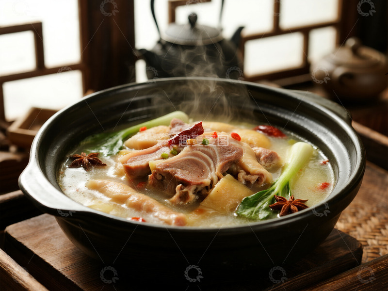 高清大图下载【趣麦麦图】猪肚鸡摄影图