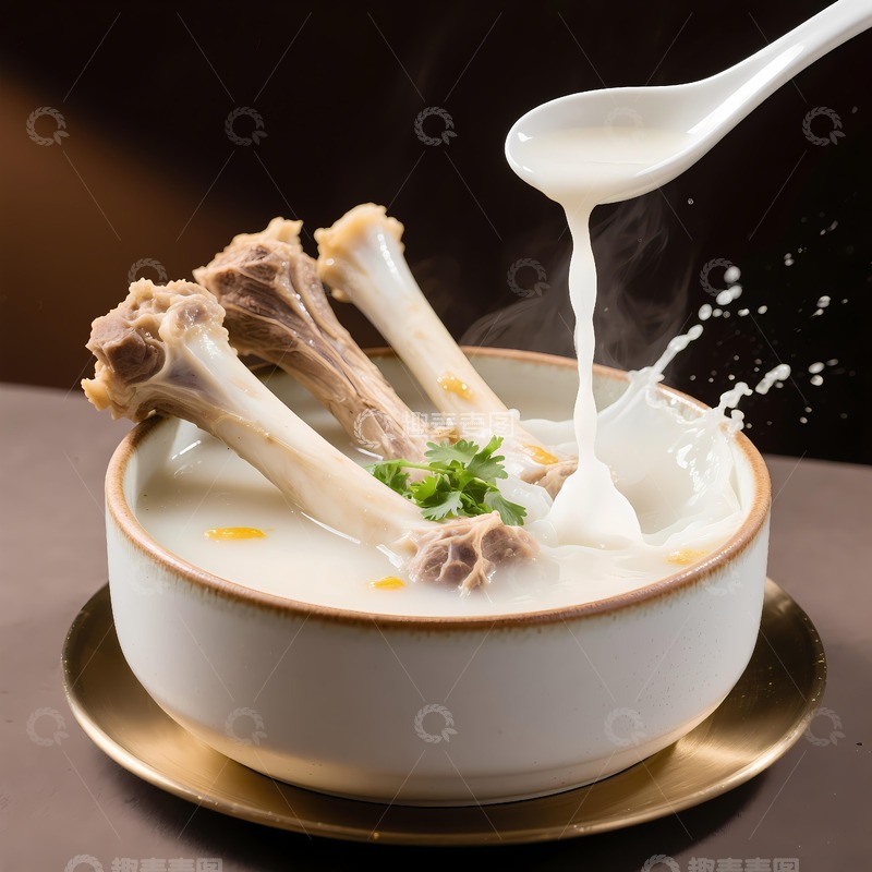 高清大图下载【趣麦麦图】牛骨汤大骨汤