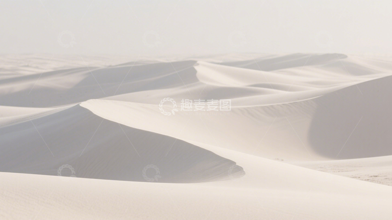 高清大图下载【趣麦麦图】白沙荒漠极简宁静风景3