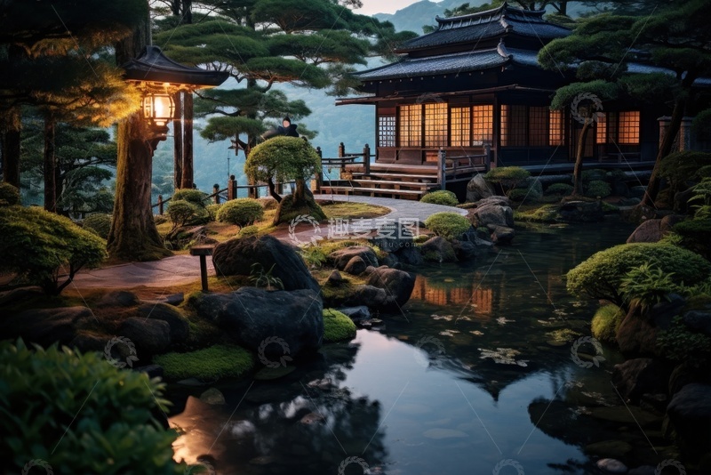 高清大图下载【趣麦麦图】园林凉亭景观建筑美景