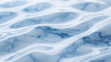 蓝白波纹流动艺术质感3