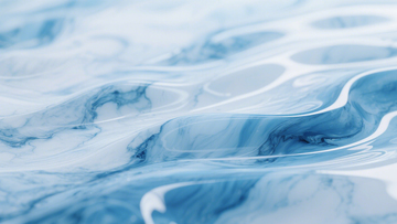 蓝白波纹流动艺术质感1