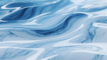 蓝白波纹流动艺术质感