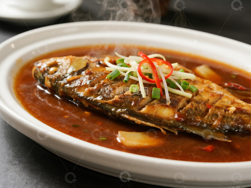 高清大图下载【趣麦麦图】红烧鱼摄影照片11