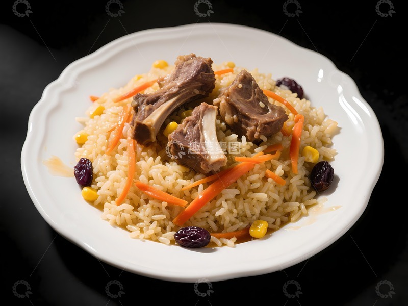 高清大图下载【趣麦麦图】新疆美食手抓饭