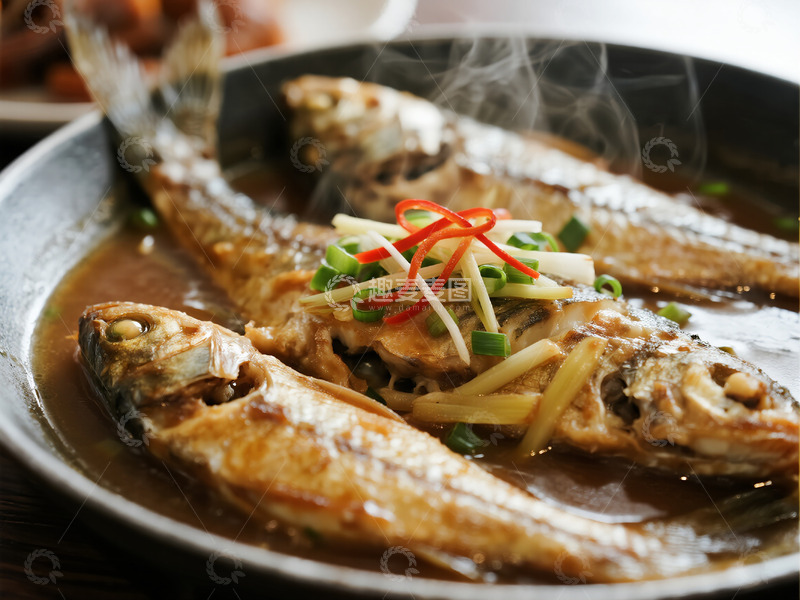 高清大图下载【趣麦麦图】红烧鱼摄影照片10