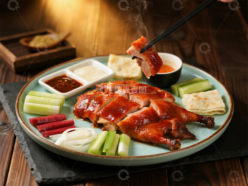 高清大图下载【趣麦麦图】北京烤鸭摄影1