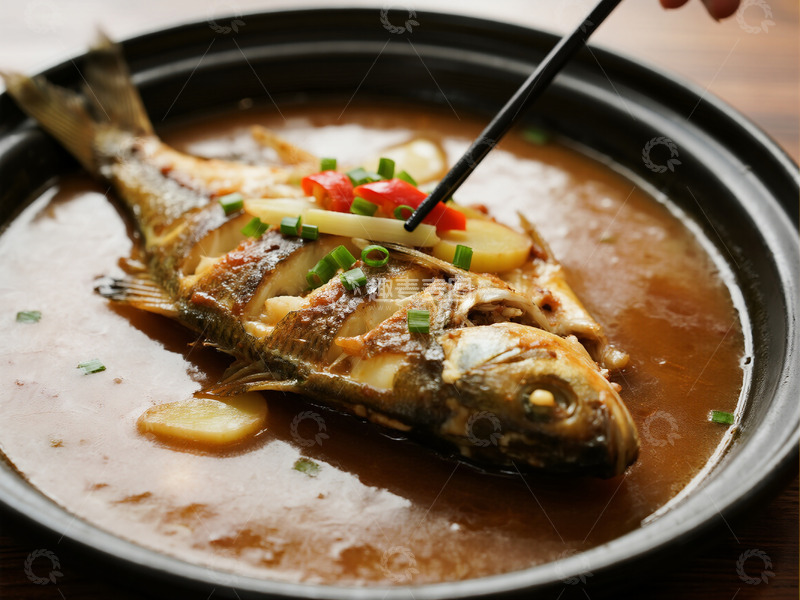 高清大图下载【趣麦麦图】红烧鱼摄影照片7