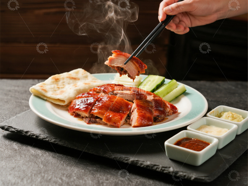 高清大图下载【趣麦麦图】北京烤鸭摄影7