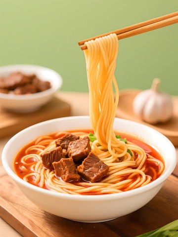 香辣红烧牛肉面