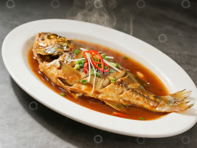 高清大图下载【趣麦麦图】红烧鱼摄影照片9