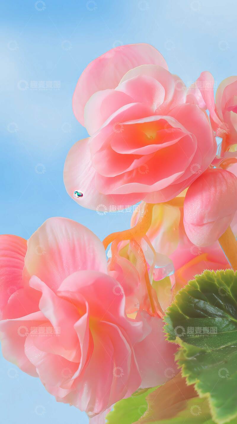 高清大图下载【趣麦麦图】海棠花  胭脂  红绡