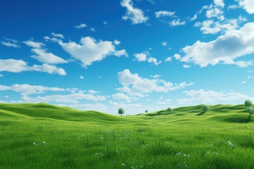 大草原绿色草地自然美景