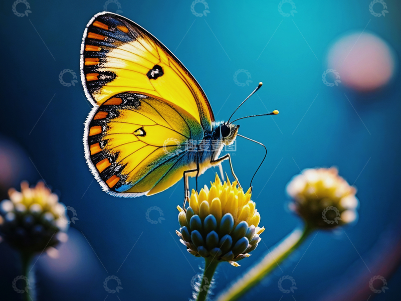 高清大图下载【趣麦麦图】多彩蝴蝶静态3