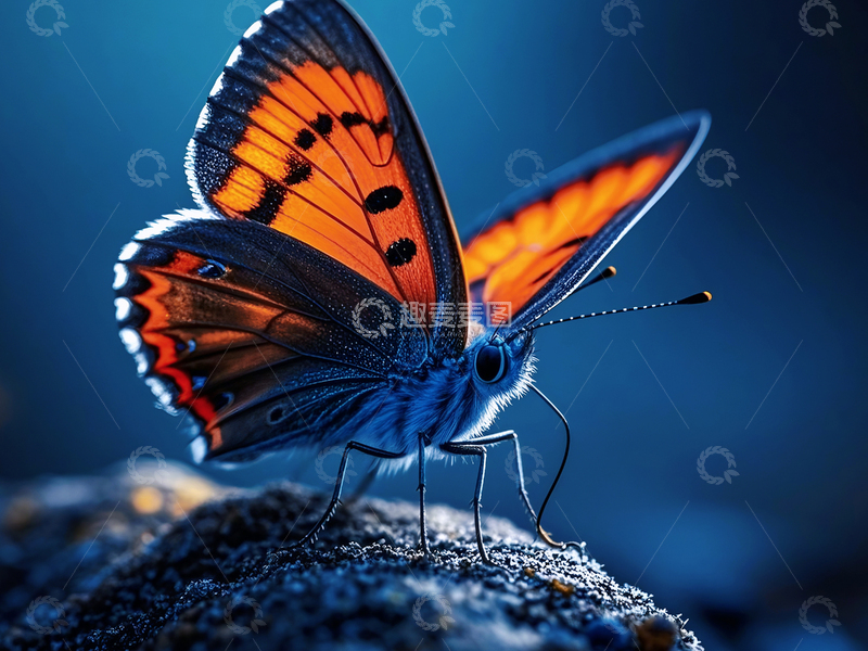 高清大图下载【趣麦麦图】多彩蝴蝶静态1