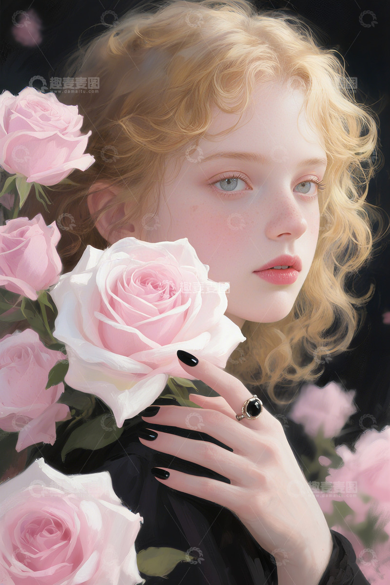 高清大图下载【趣麦麦图】玫瑰花素材海报3