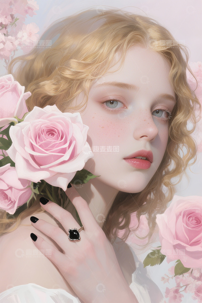 高清大图下载【趣麦麦图】玫瑰花素材海报4