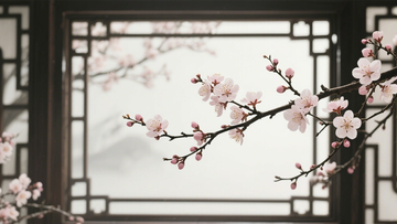 窗前景花古典雅致东方2