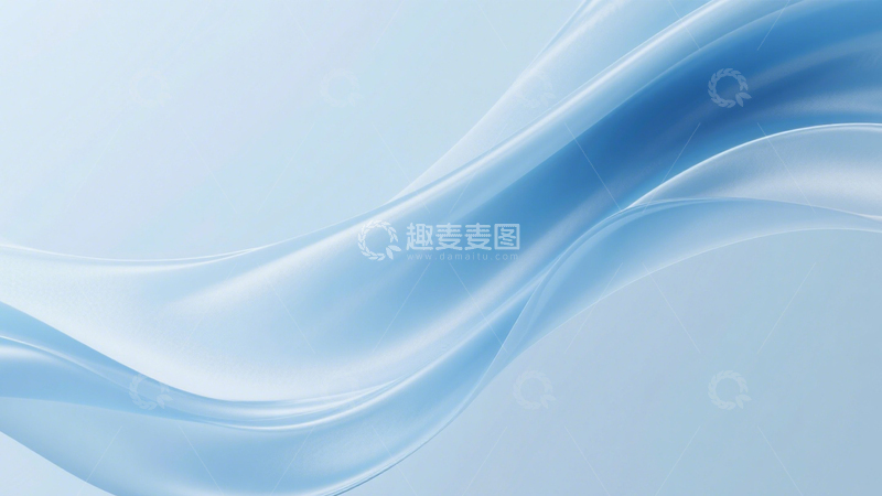 高清大图下载【趣麦麦图】蓝白绸缎优雅清新质感