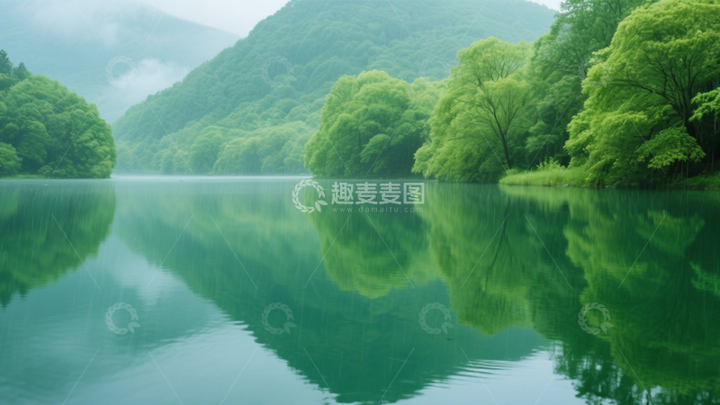 高清大图下载【趣麦麦图】山水倒影诗意宁静风景1