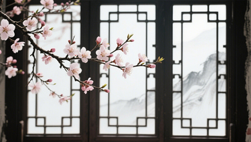 窗前景花古典雅致东方3