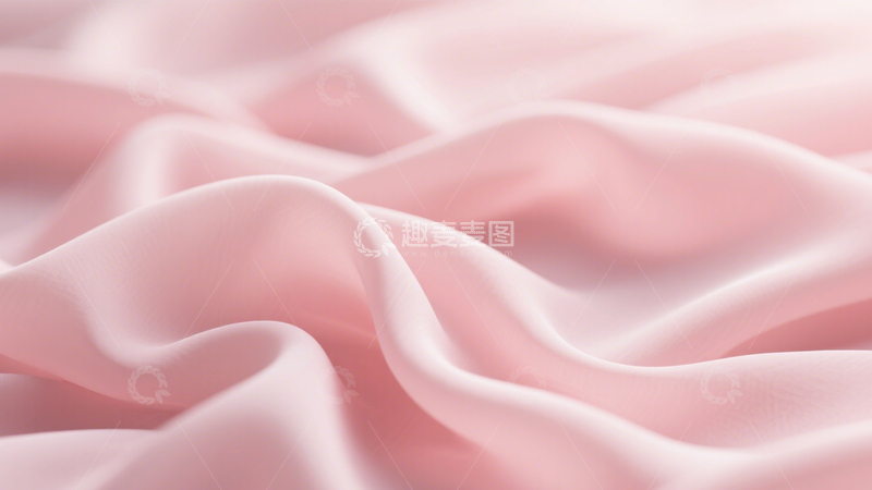 高清大图下载【趣麦麦图】粉缎褶皱优雅温柔质感