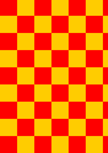 红色黄色撞色几何方格纹理