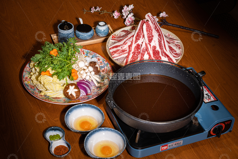 高清大图下载【趣麦麦图】日料美食寿喜锅