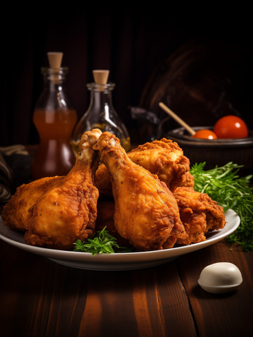 美味香酥炸鸡翅摄影图6