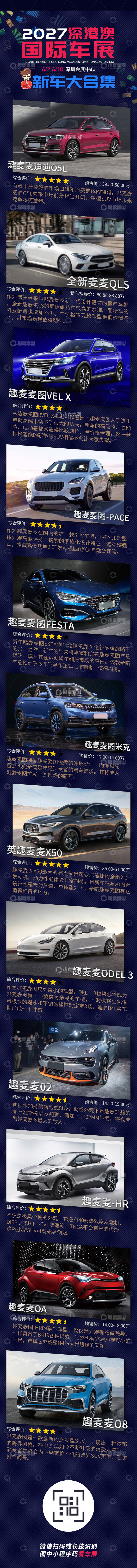 源文件下载【趣麦麦图】深港澳车展汇总海报