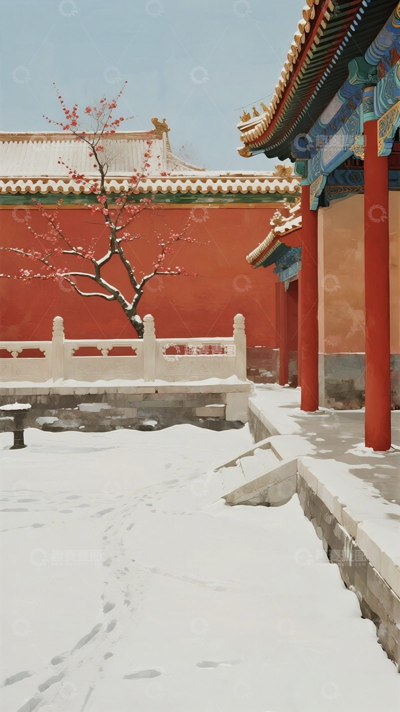 高清大图下载【趣麦麦图】故宫冬季美丽雪景