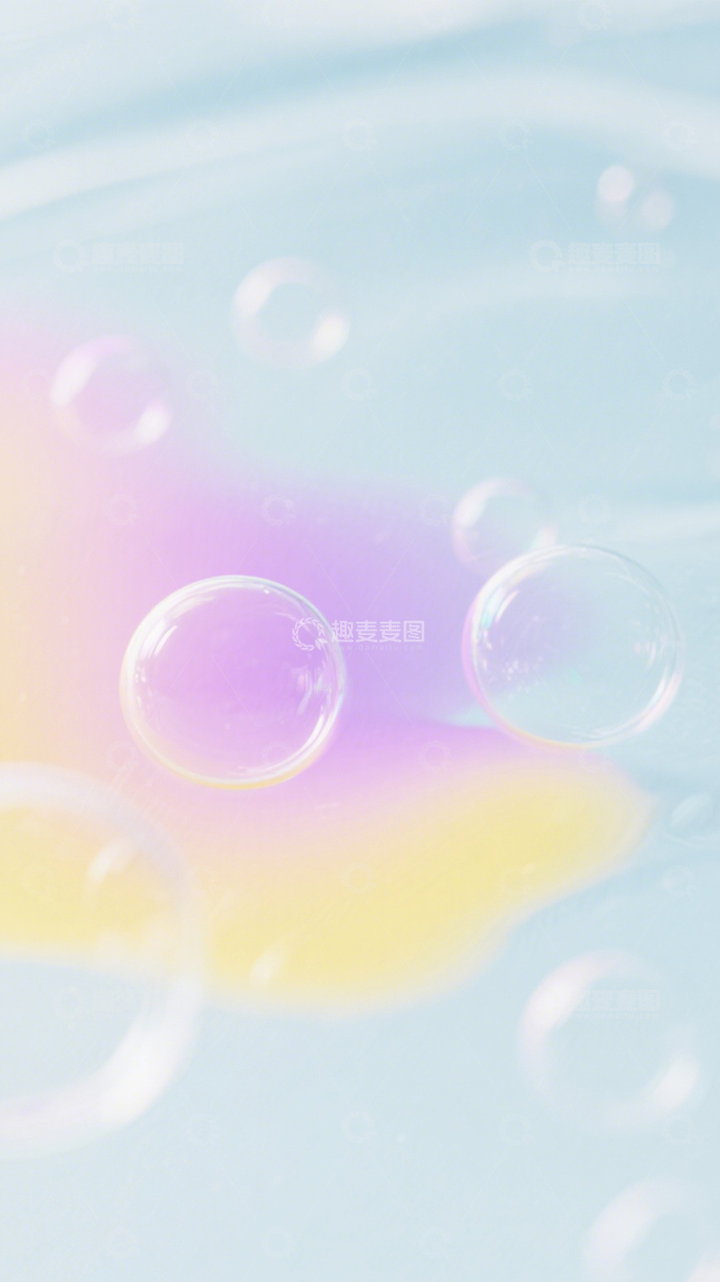 高清大图下载【趣麦麦图】梦幻气泡浪漫清新治愈3
