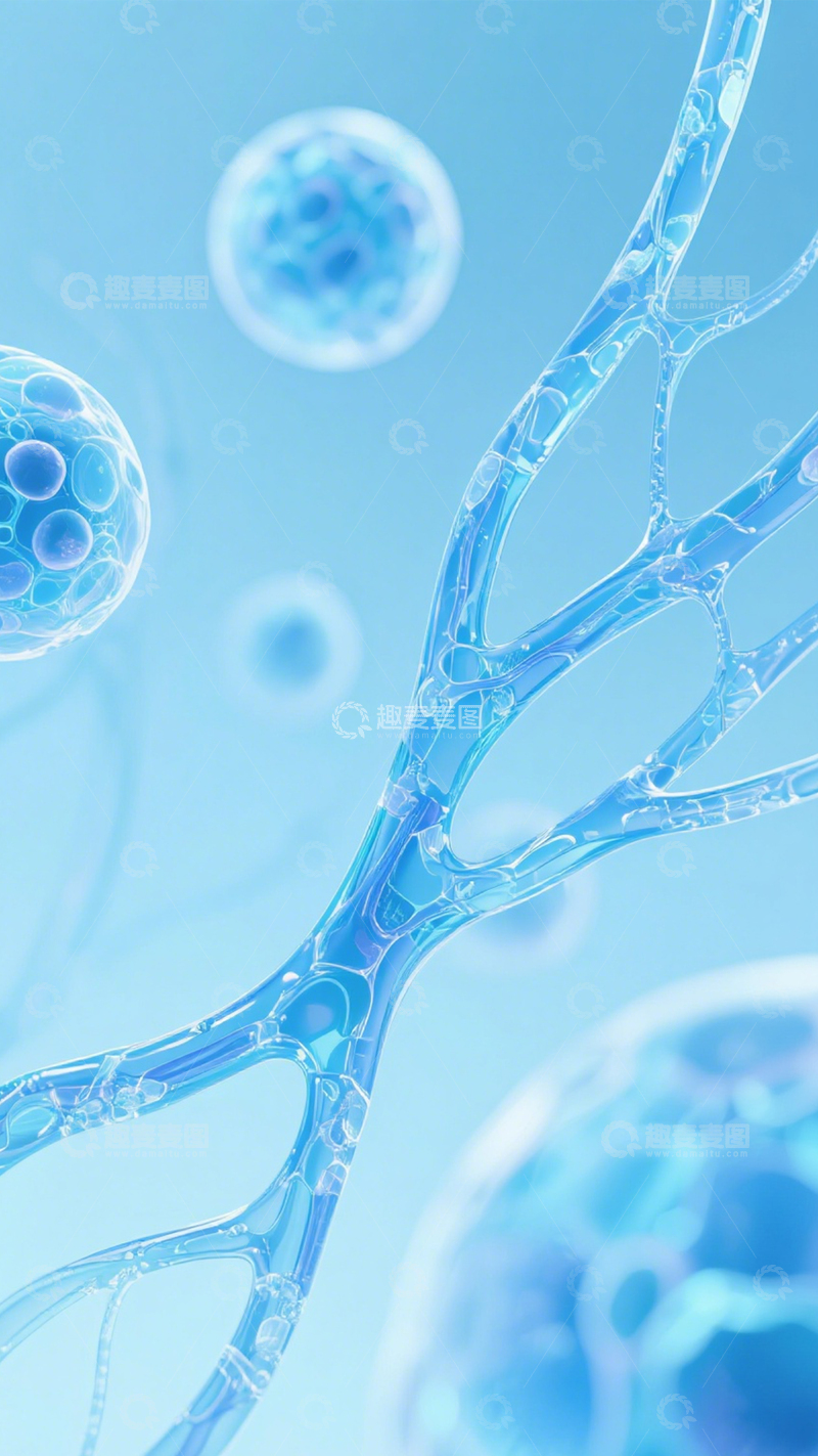 高清大图下载【趣麦麦图】细胞结构微观科学探索1