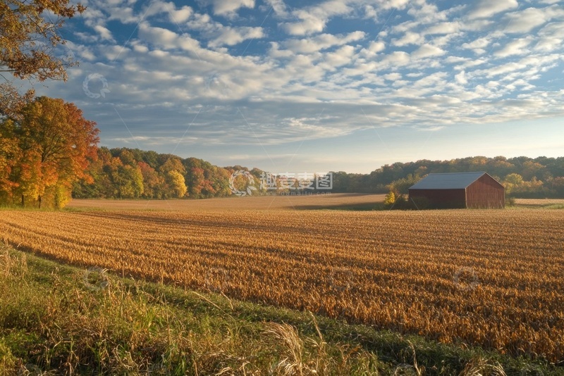 高清大图下载【趣麦麦图】秋季农田田地自然风景