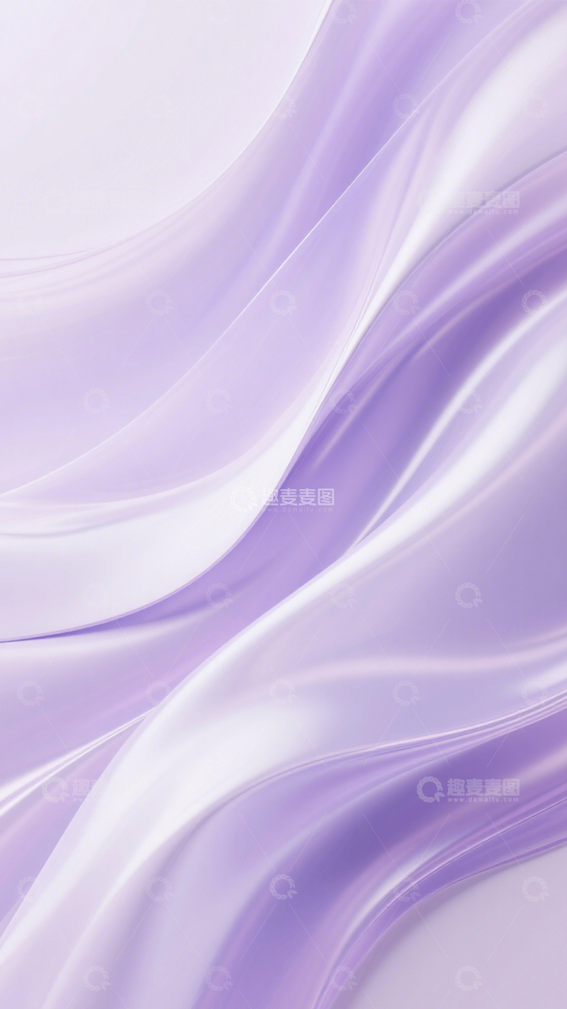 高清大图下载【趣麦麦图】紫缎流动浪漫优雅艺术
