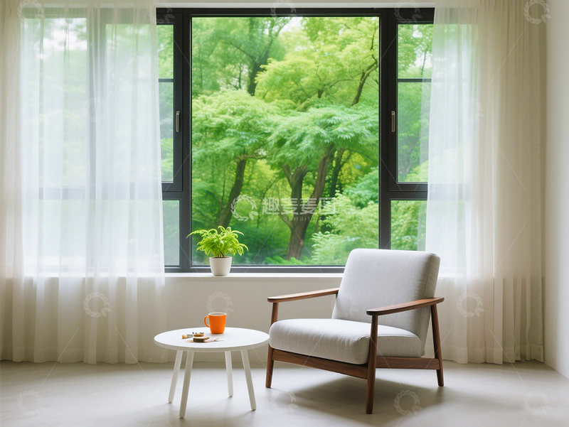 高清大图下载【趣麦麦图】现代简约客厅家居家具场景静谧氛围摄影