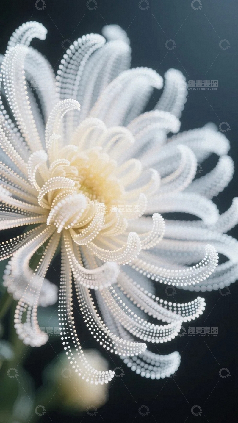 高清大图下载【趣麦麦图】光点构成的艺术之花3