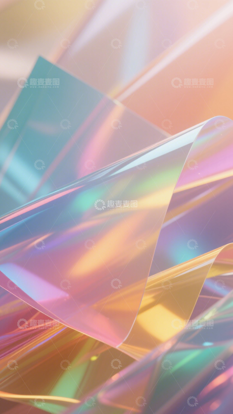 高清大图下载【趣麦麦图】幻彩塑料色彩渐变时尚1