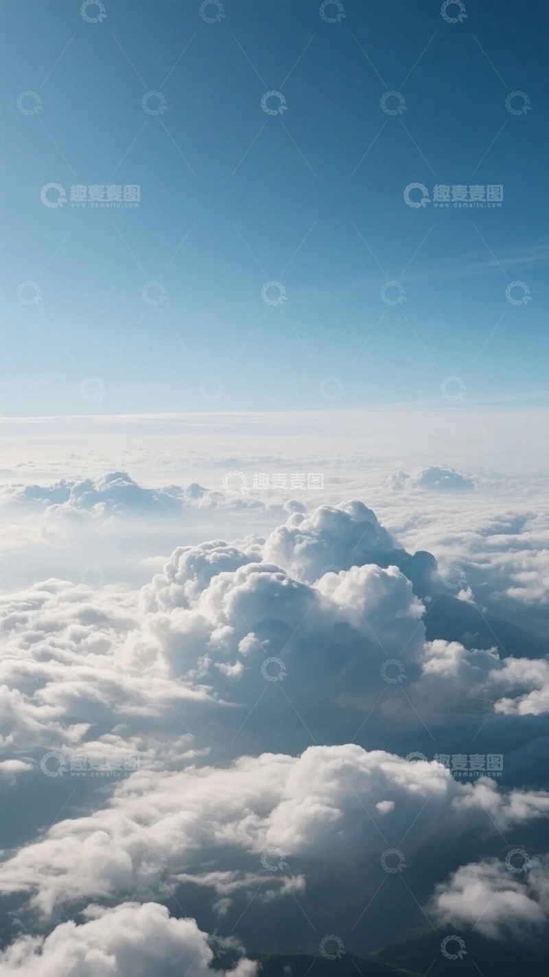 高清大图下载【趣麦麦图】航拍视角下的云层01