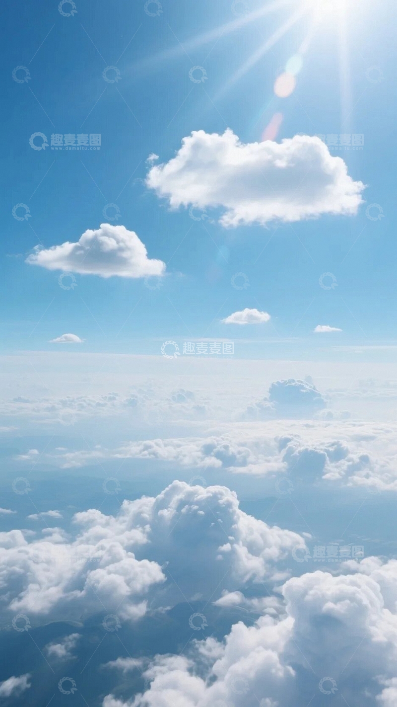 高清大图下载【趣麦麦图】航拍视角下的云层03