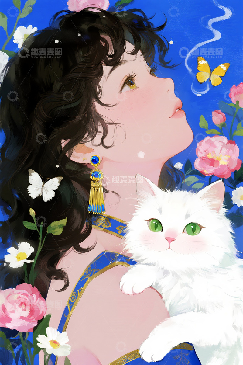 高清大图下载【趣麦麦图】治愈系插画1