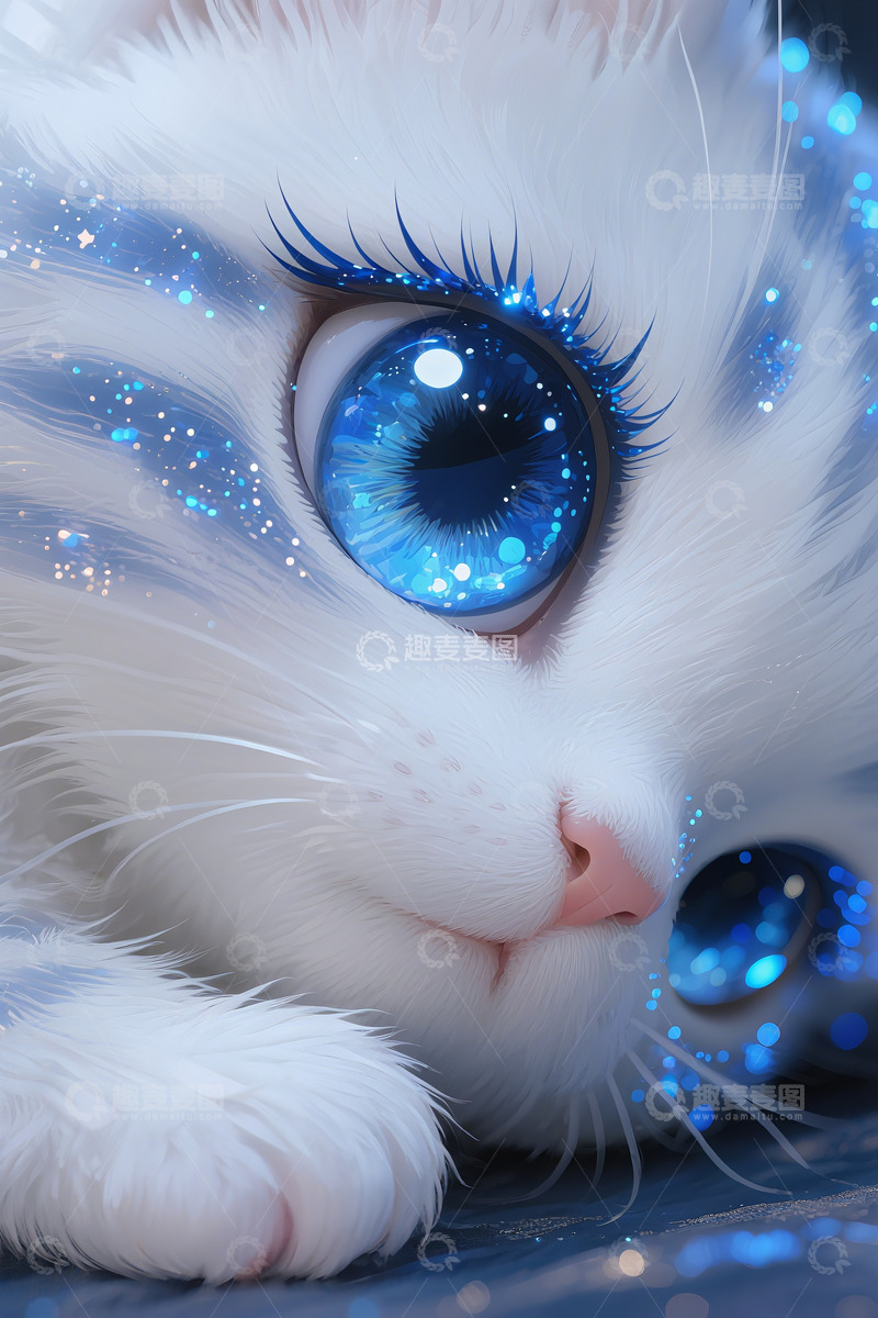 高清大图下载【趣麦麦图】萌萌猫咪插画素材2