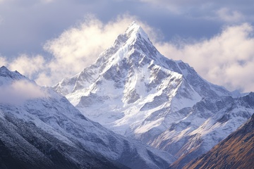 雪山高原山峰自然风景