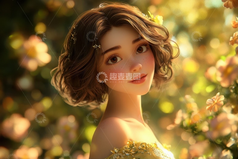 高清大图下载【趣麦麦图】可爱的动漫女孩