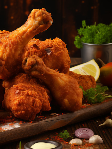 美味香酥炸鸡翅摄影图10