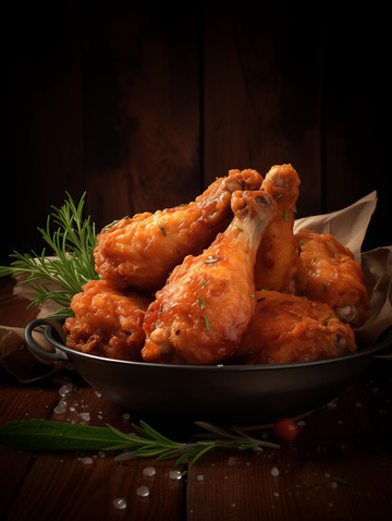 美味香酥炸鸡翅摄影图12