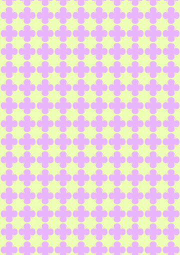 粉色黄色撞色花瓣图案