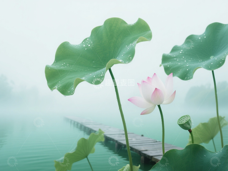 高清大图下载【趣麦麦图】盛开的荷花 1