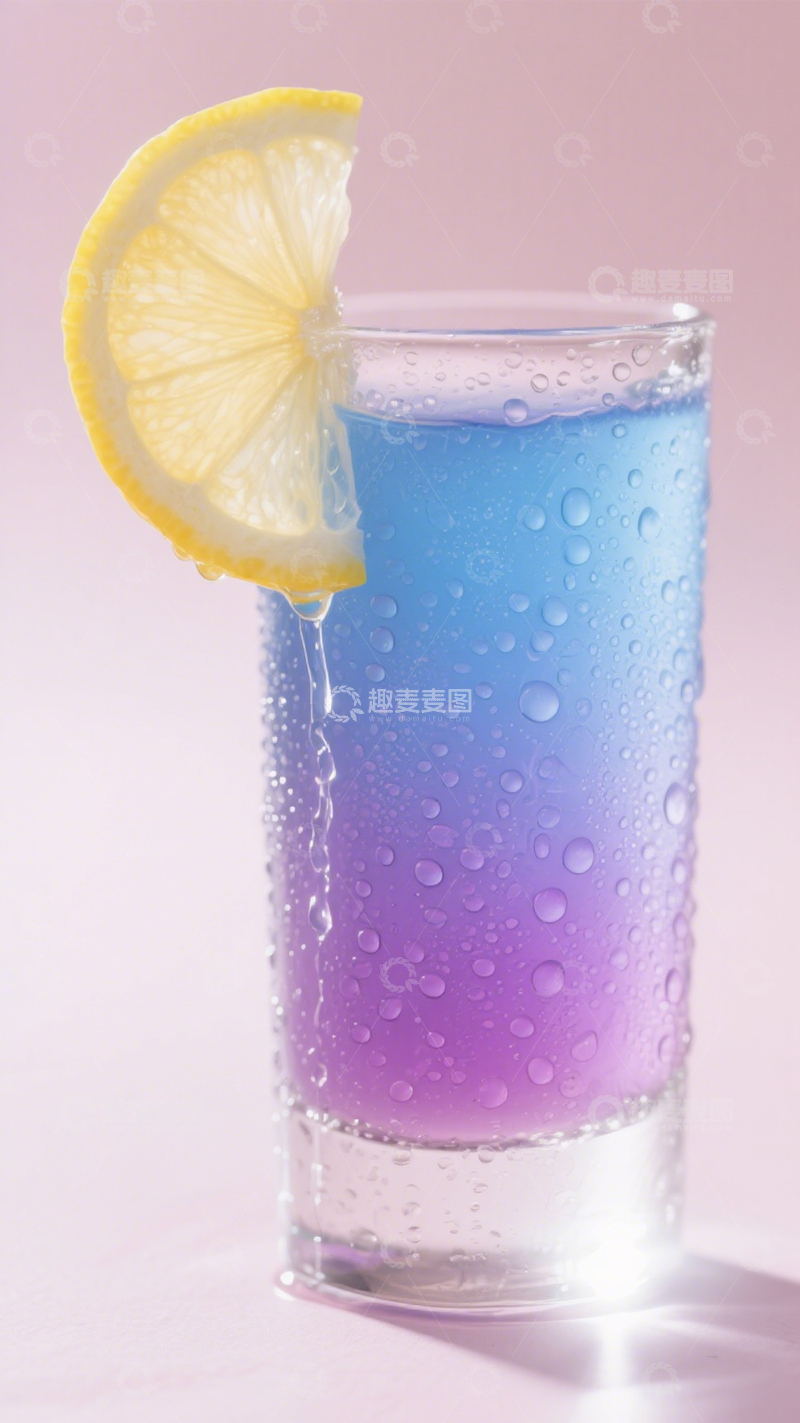 高清大图下载【趣麦麦图】渐变饮品柠檬清新夏日3