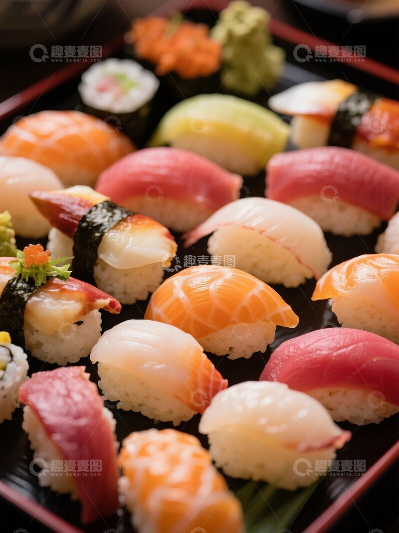 高清大图下载【趣麦麦图】精致日式寿司拼盘